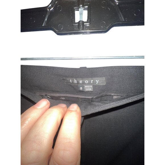 Theory Womens Black Trousers - Size 8 - Picture 4 of 4